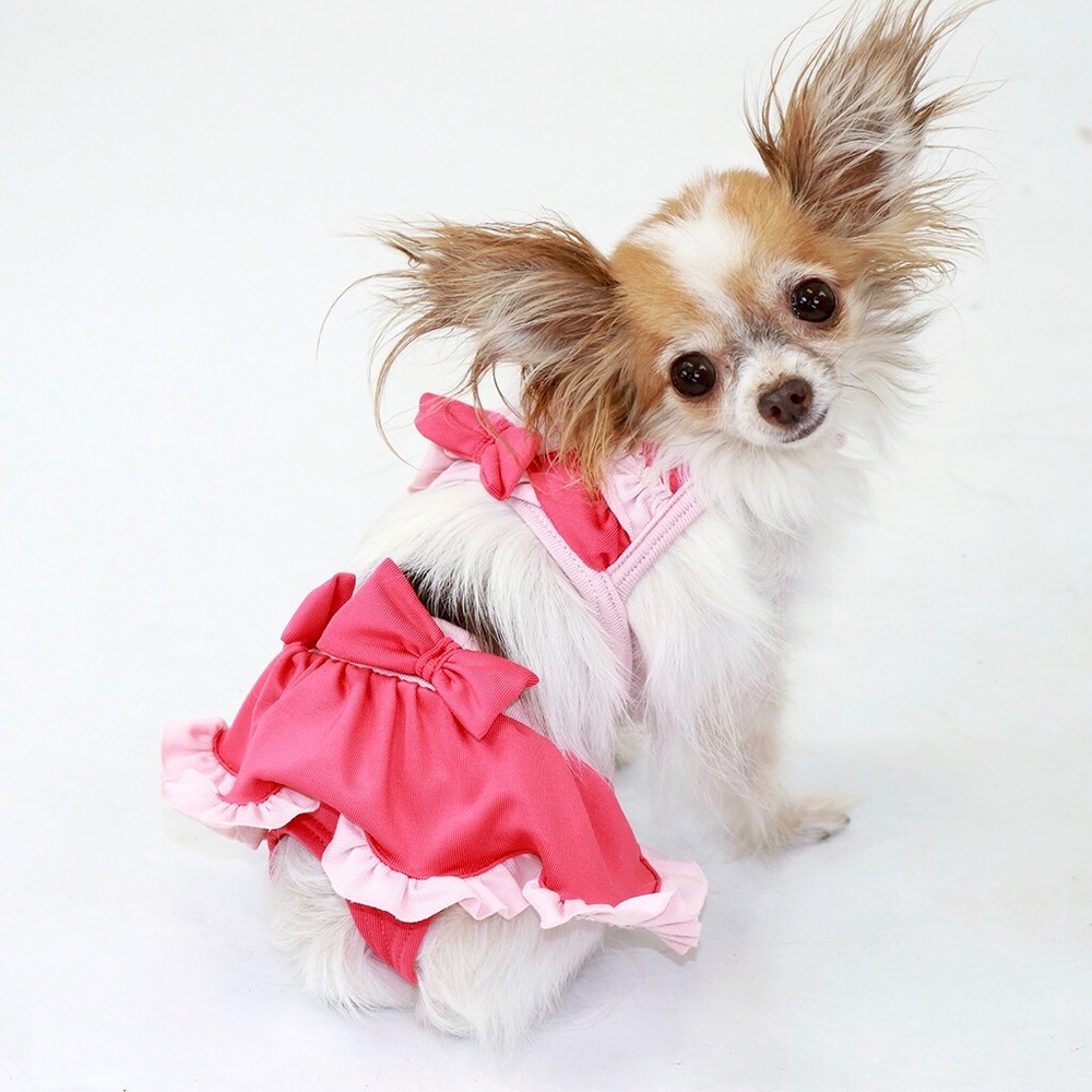 Too cute pet bikini pink on pink